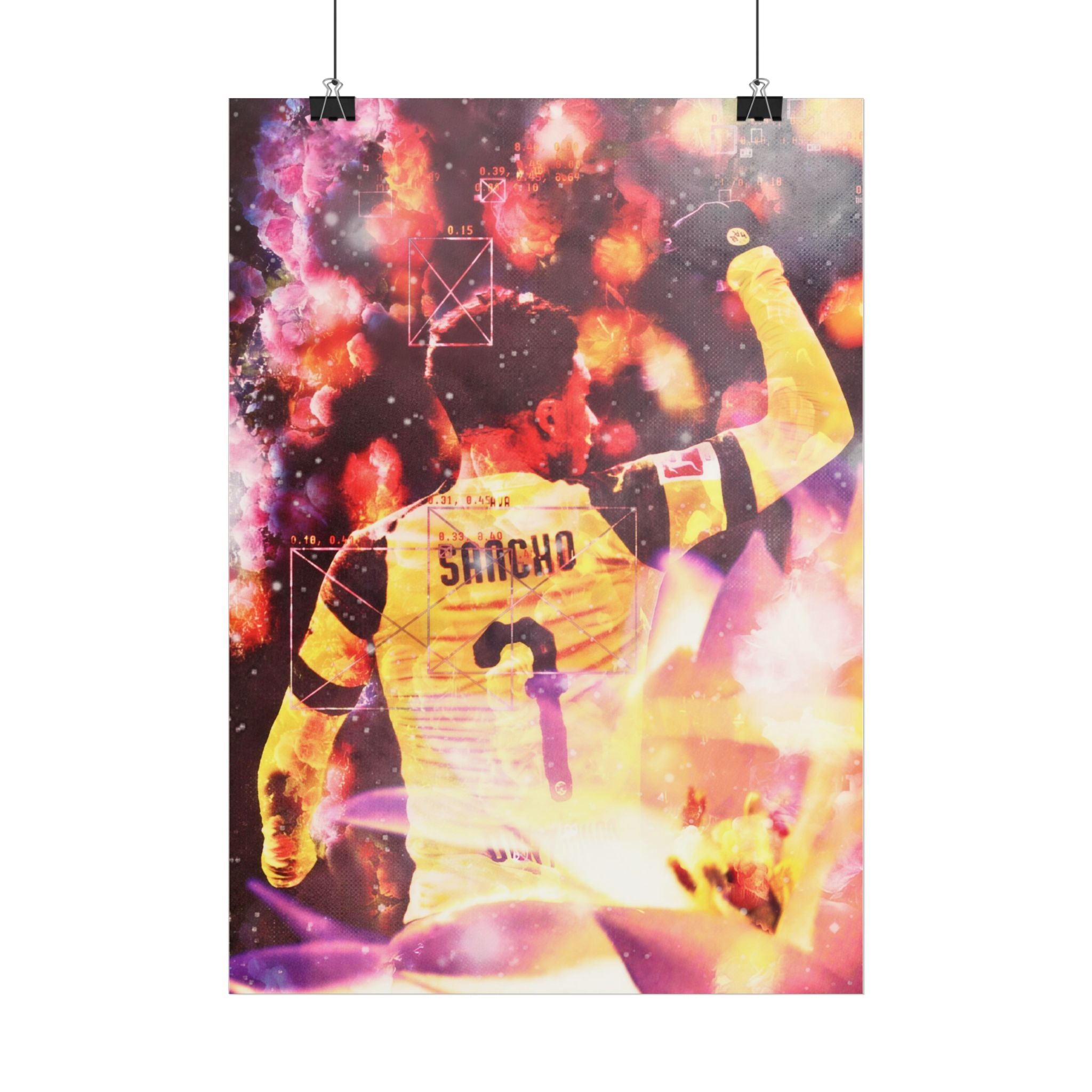 Jadon Sancho Floral Poster