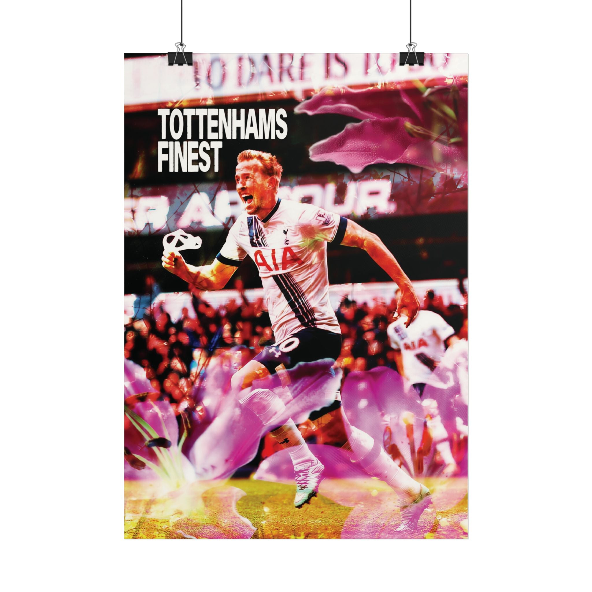 Harry Kane Floral Poster