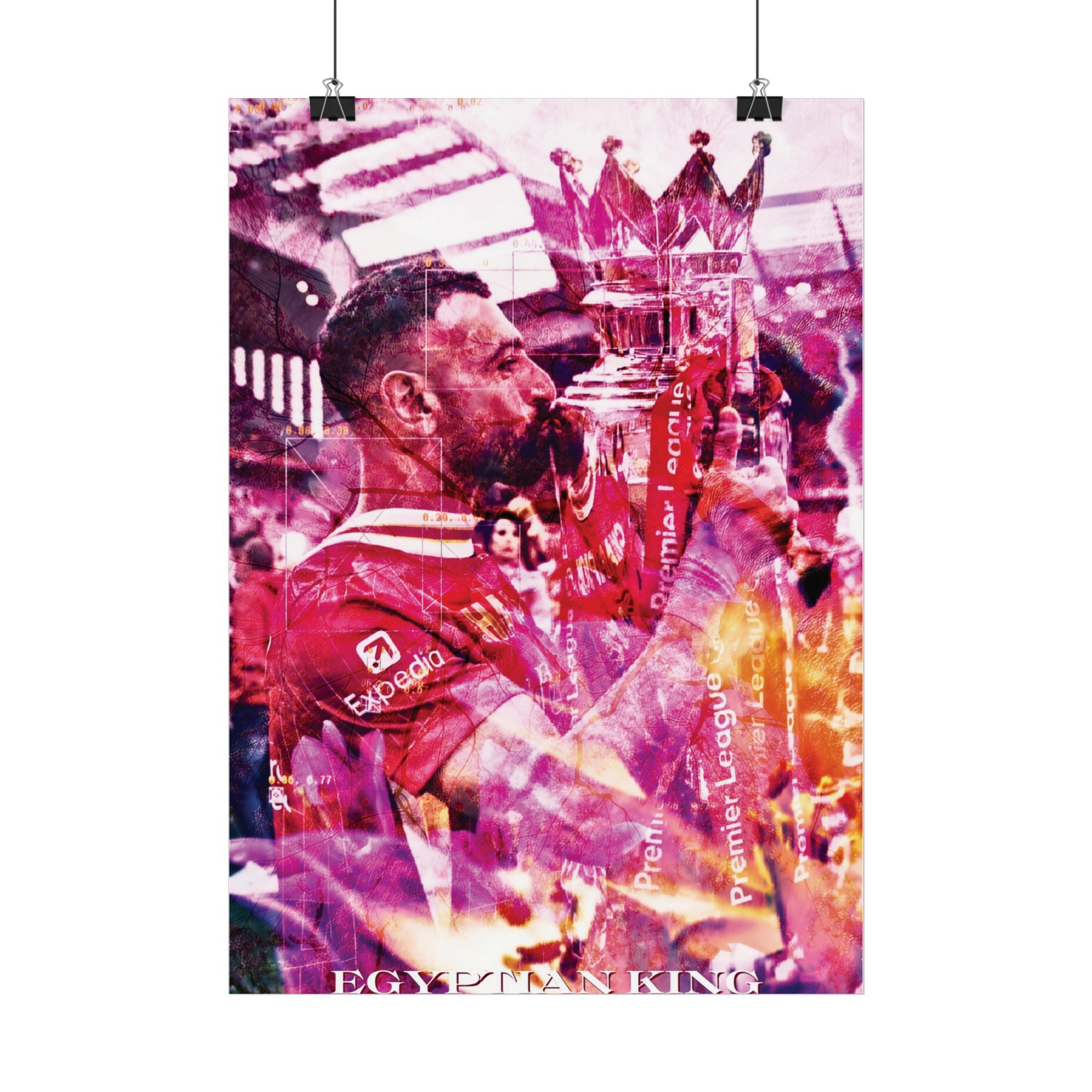Mo Salah Floral Poster